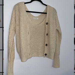 Tank and cardigan set